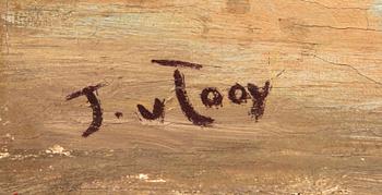 Jacobus van Looy, still life with nasturtium.