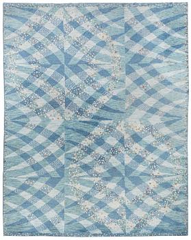 235. Barbro Nilsson, A CARPET, "Magdalena blå", knotted pile, ca 387,5 x 304 cm, signed AB MMF BN.