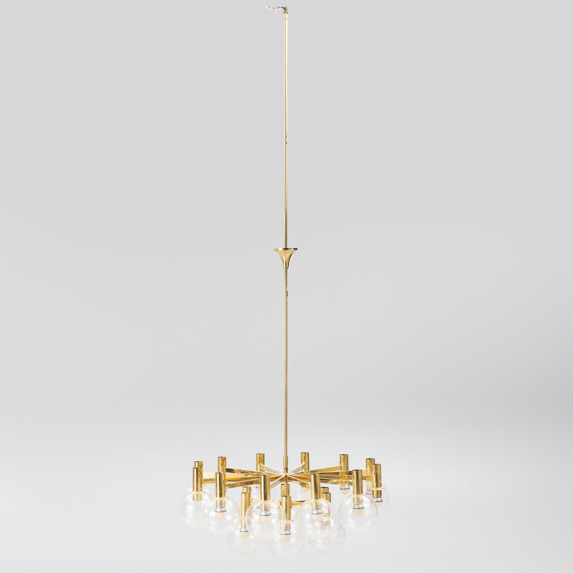 A chandelier, Ott International, Germany, second half of the 20th Century.