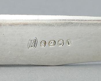BESTICKSERVIS, 24 delar, nysilver och pärlemor, Allen & Darwin, England, omkring år 1900.