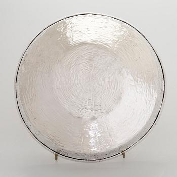 Tapio Wirkkala, skål, sterlingsilver, TW 289, Kultakeskus, Tavastehus 1969. Modellen formgiven 1963.