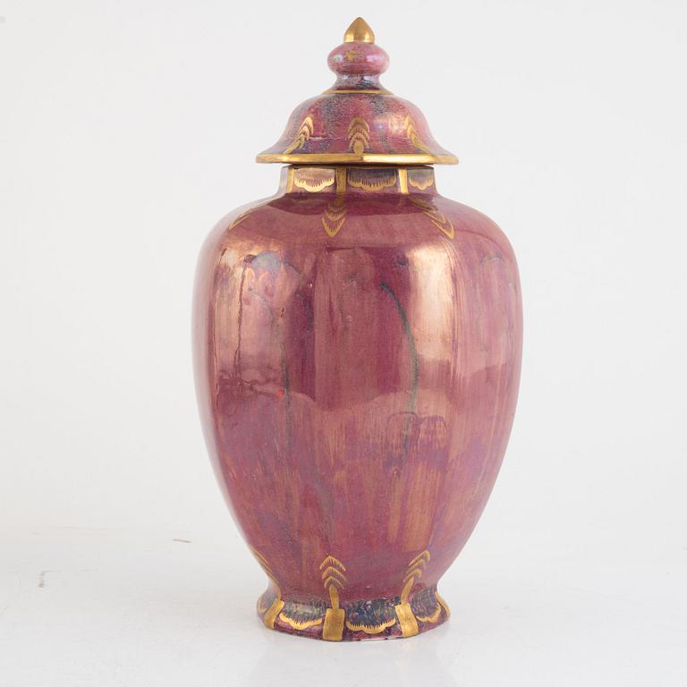 Josef Ekberg, an urn with cover, Gustavsberg 1930.