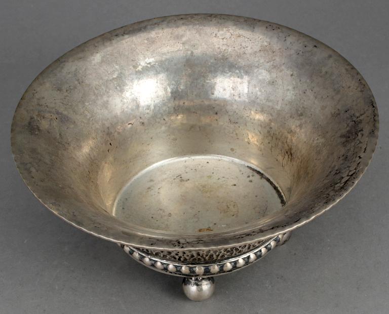 SKÅL. Silver. K Andersson Stockholm 1925. Ca 425 g.