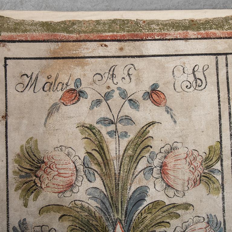 A swedish folk art painting, dated 1826.
