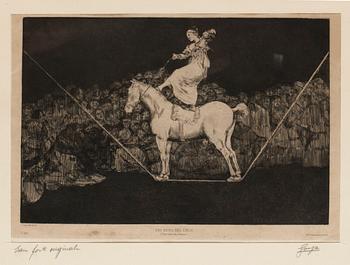 507. Francisco Goya Y Lucientes, "Una Reïna del circo (Une reine du Cirque)", ur: "Los Proverbios/Disparates".
