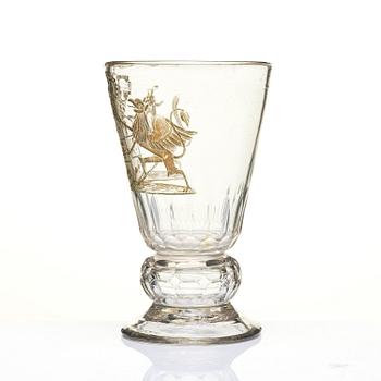 Bägarglas på fot, 1700-tal.