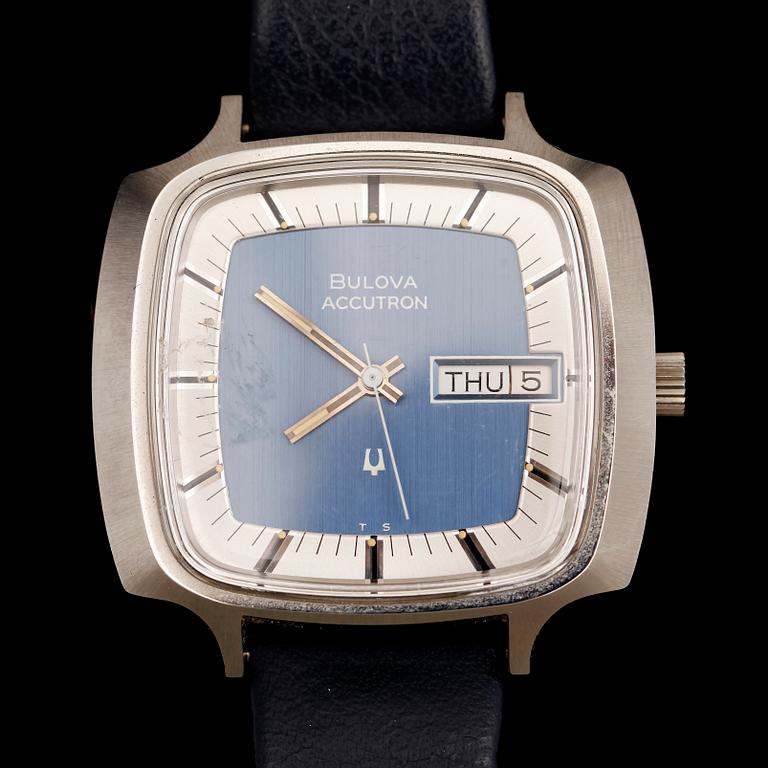 HERRARMBANDSUR, stål, Bulova Accutron.