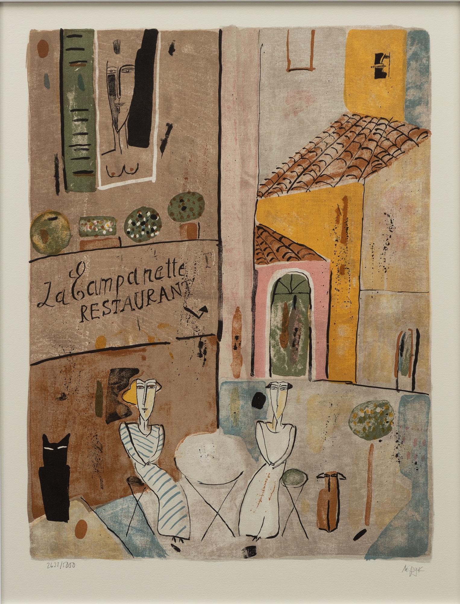 Madeleine Pyk, "Restaurant La Campanette".