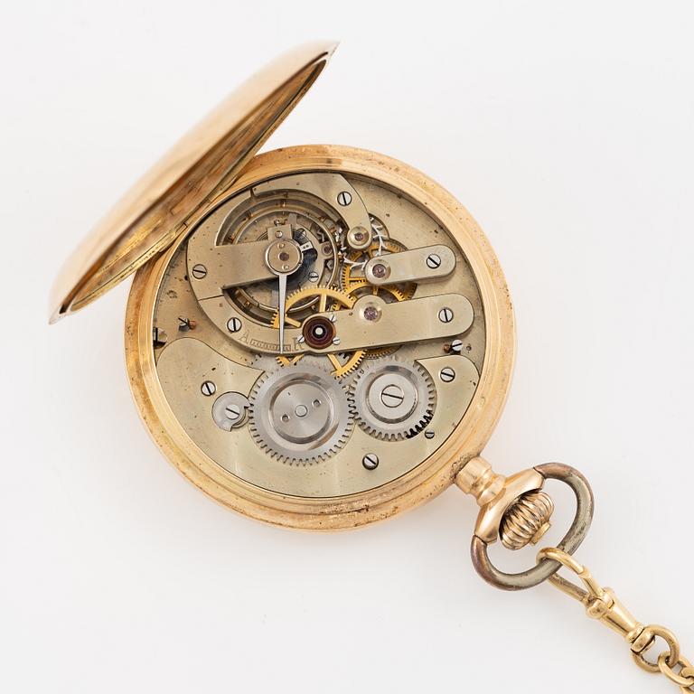 F. Winter, pocket watch, hunter, 54 mm.