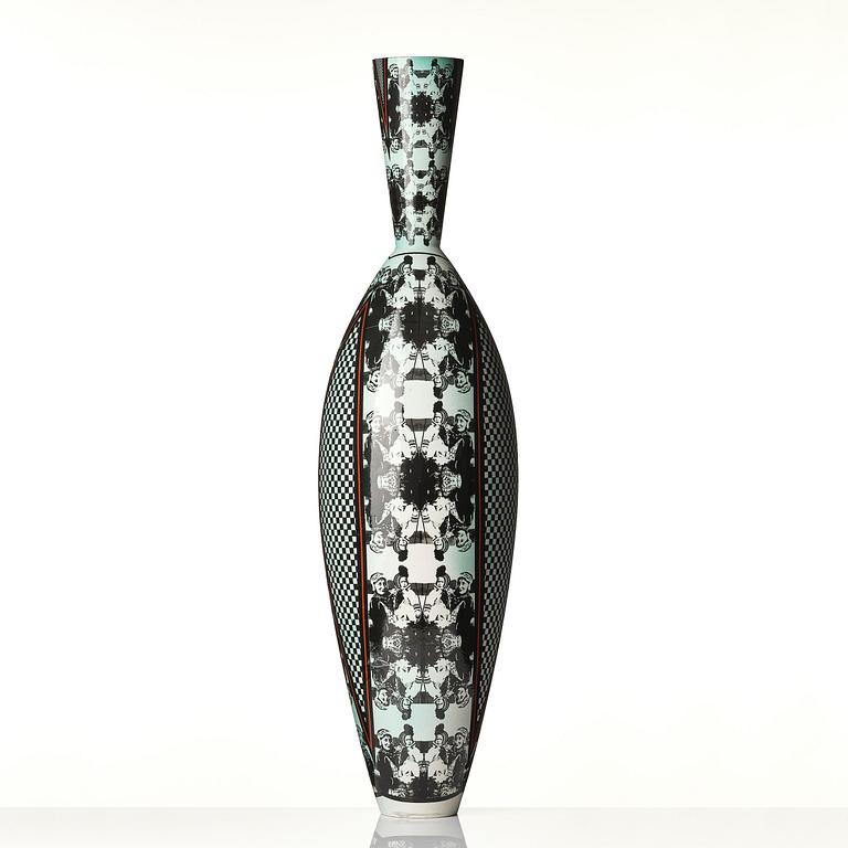 Åsa Lindström, a unique ceramic floor vase, Rörstrand, 1991.