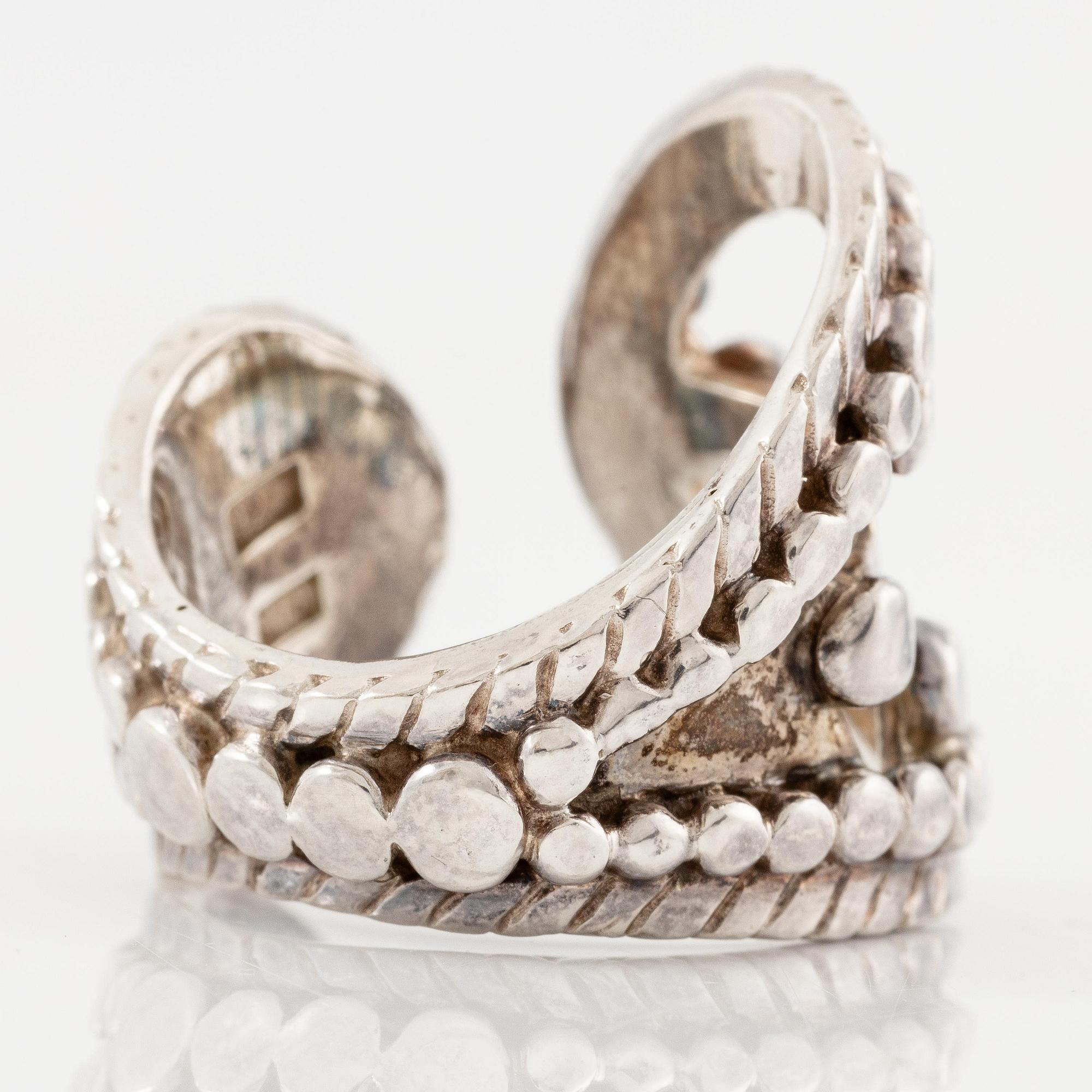 Rosa Taikon, a ring, sterling silver, Stockholm 1994.