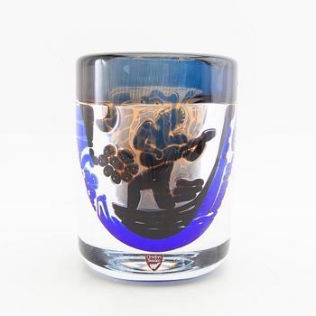 Edvin Öhrström, vase "The Gondolier", Ariel Orrefors signed 1987.