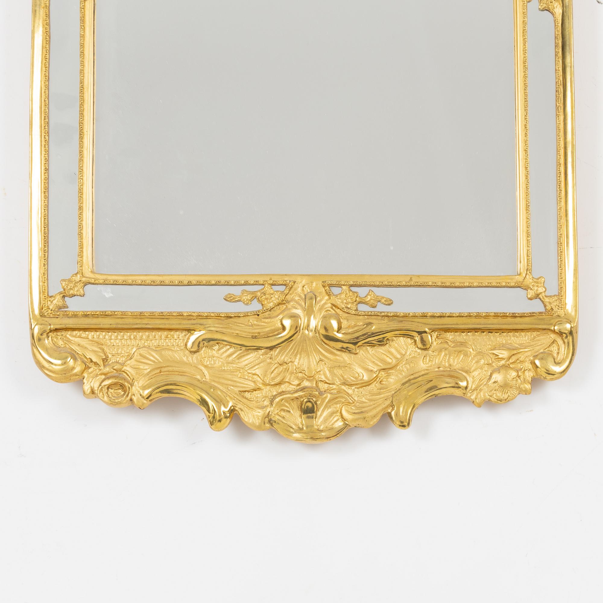 Spegel med konsolbord, rokokostil, 1900-tal.