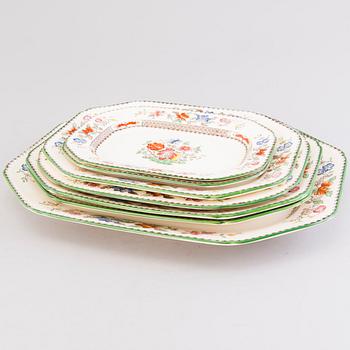 A 132-piece set of 'Chinese Rose' tableware, Copeland Spode, England 1930s.
