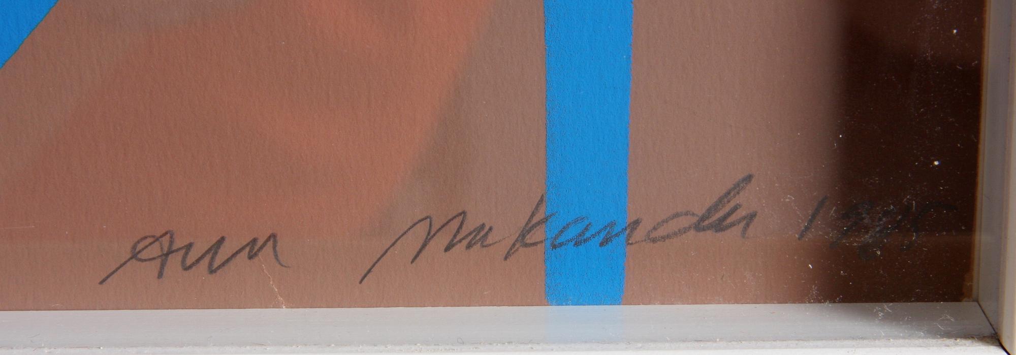 MAKANDER, ANN. Färglitografi, sign, dat 1985, numr 12/15.