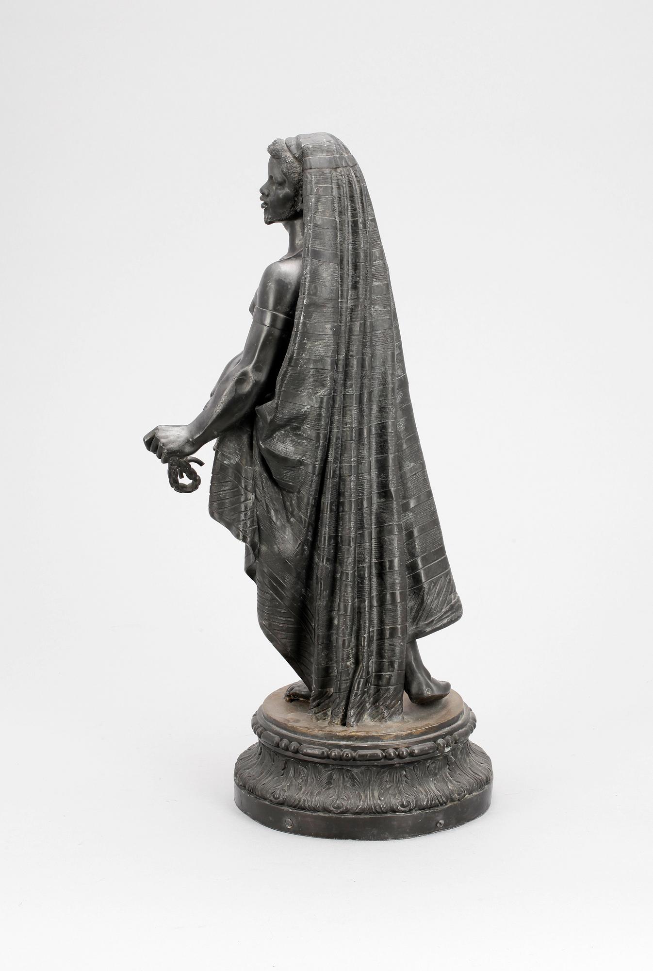 OKÄND KONSTNÄR, patinerad metall. 1800/1900-tal.