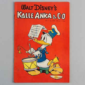SERIETIDNING, Kalle Anka nr 1, 1949.