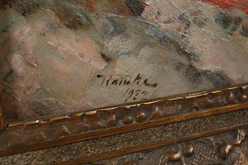 IVAR KAMKE, oil on canvas, signed and dated 1932.