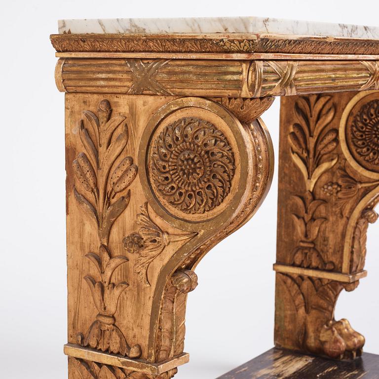 A Swedish Empire console table, first part of the 19th century.