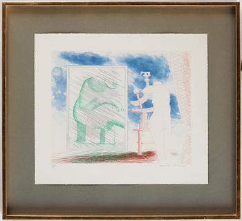 David Hockney, "A Picture of Ourselves" from: "The Blue Guitar".