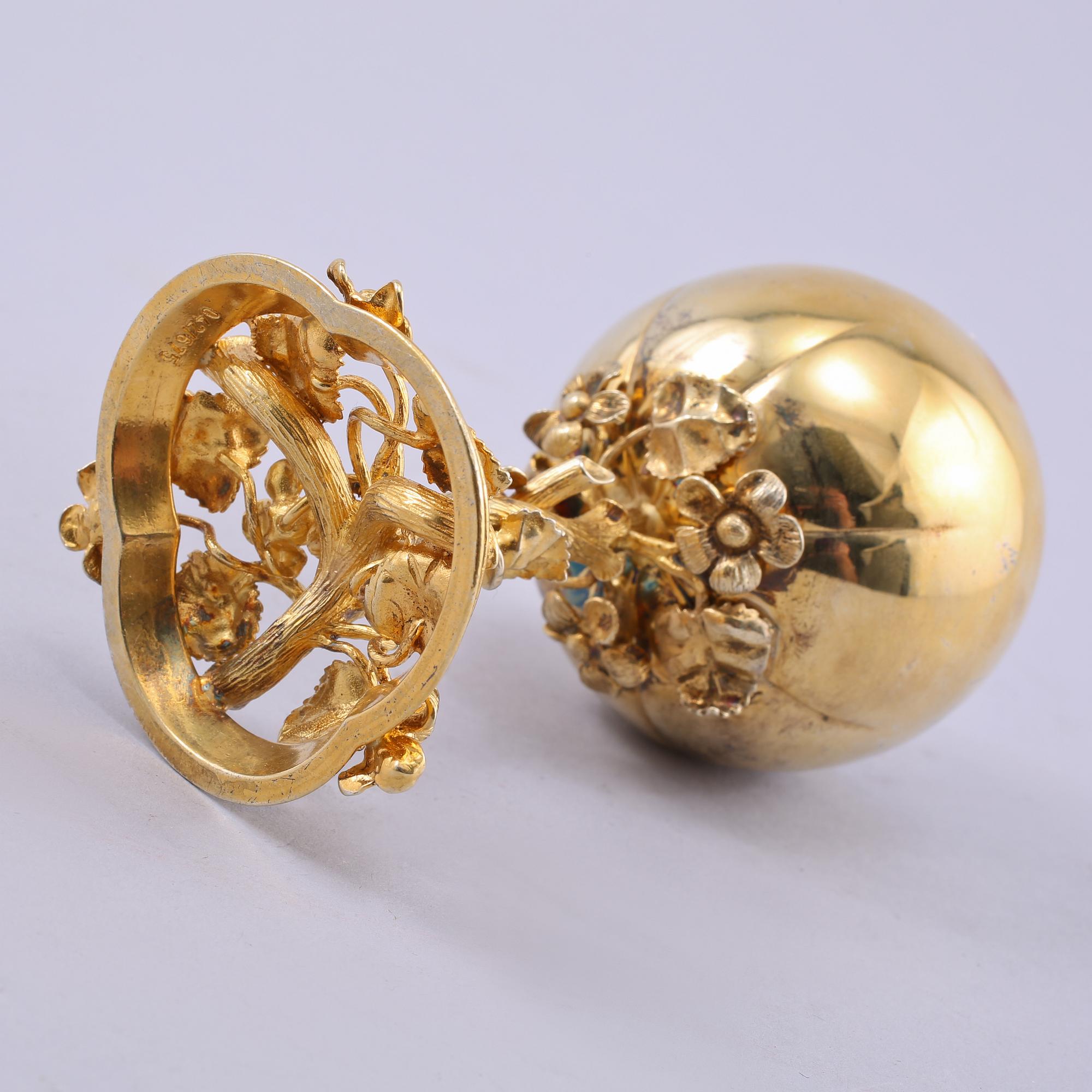 ÄPPLEKOPP, sterlinsilver, MGAB, Uppsala, 1985, vikt 135 gram.