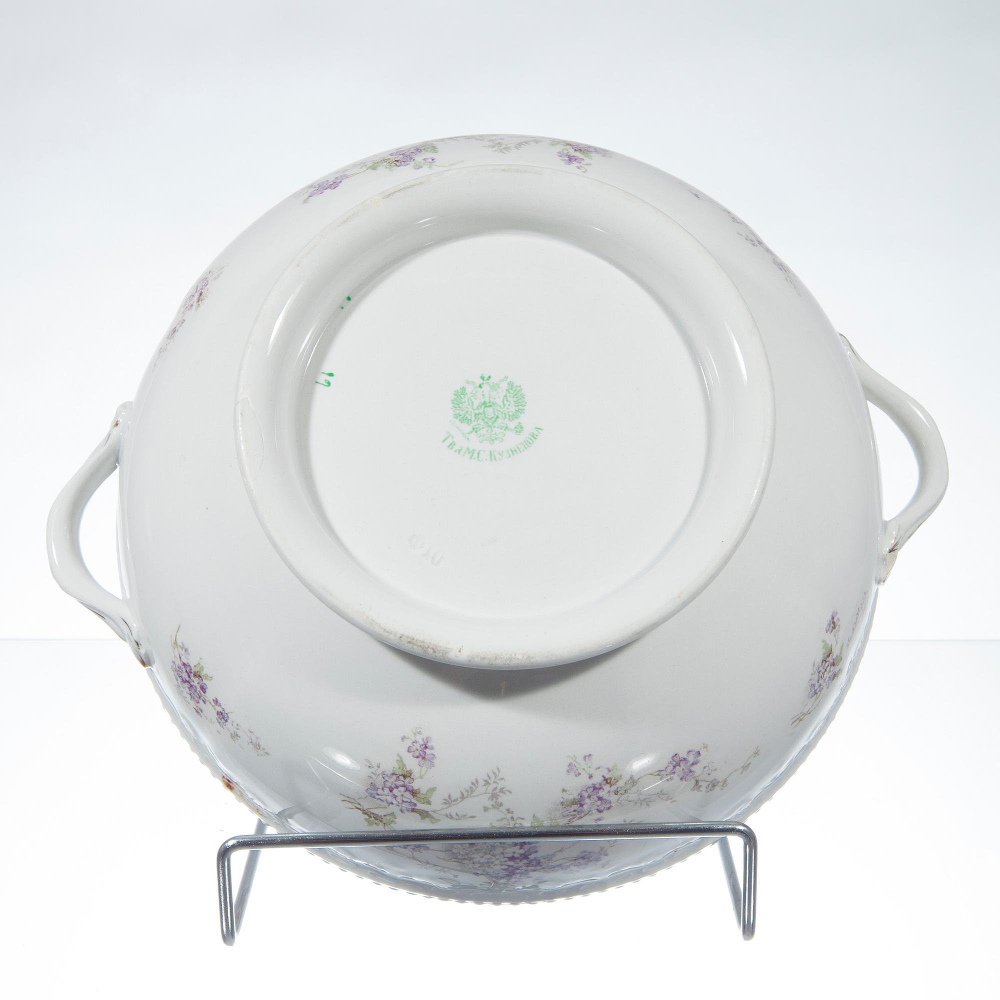 SERVIS, 29 delar, porslin, Kuznetsov, Ryssland kring 1900.