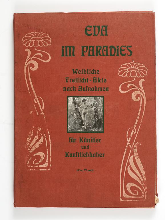 MAPP MED 19 st BILDER, "Eva im Paradies", Tyskland, 1910-tal.
