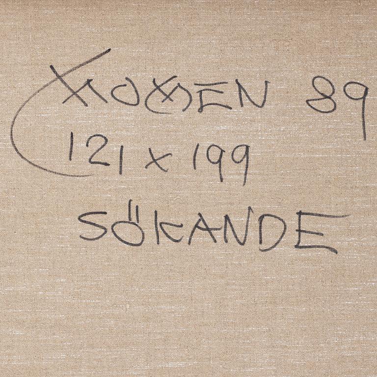 KARL MOMEN, olja på duk, signerad och daterad -89 a tergo.