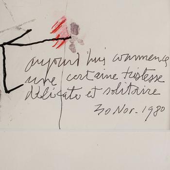 JAMES COIGNARD, blandteknik, signerad, daterad 30 nov 1980.