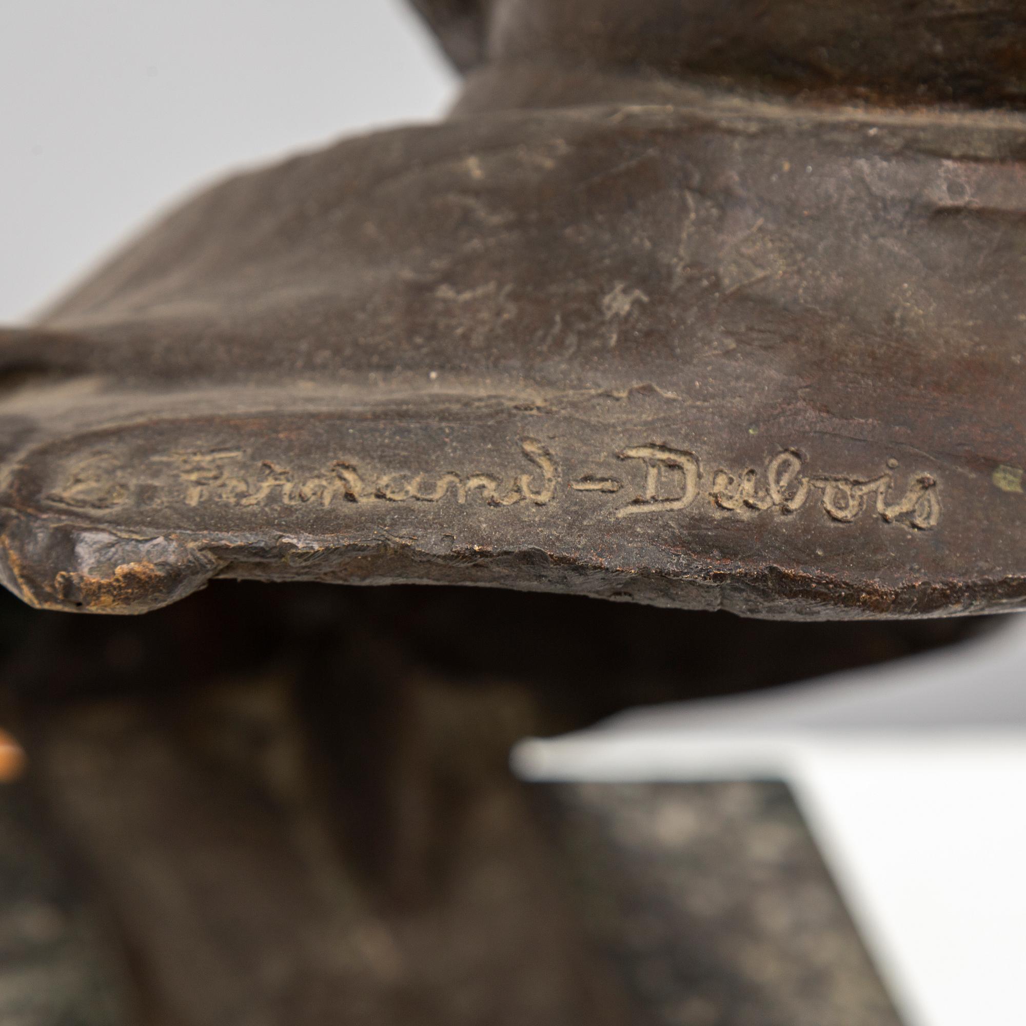 ÉMILE FERNAND-DUBOIS, sculpture, bronze, signed.