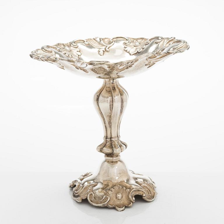 Uppsatsskål, silver, Sverige, 1852.