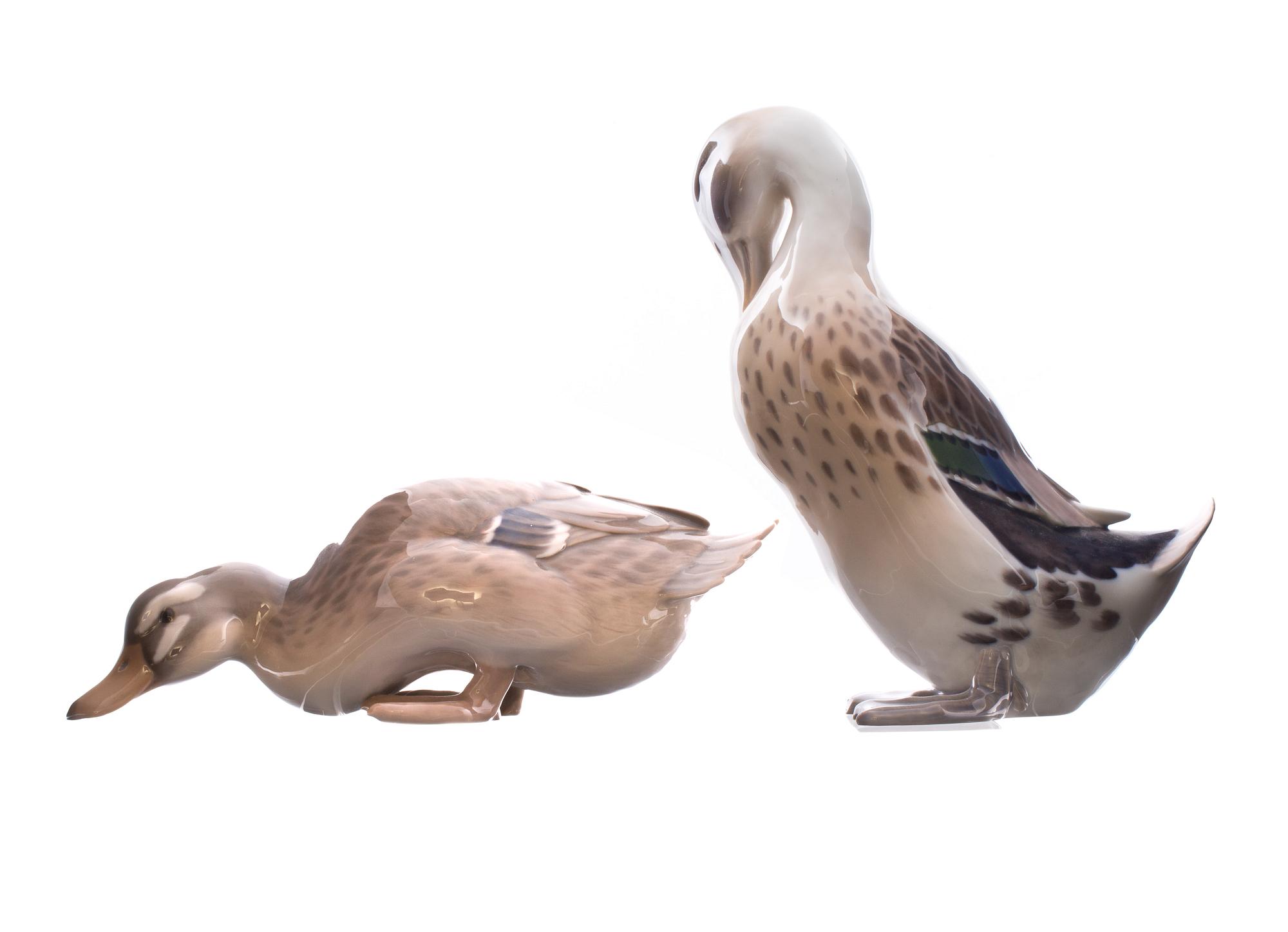 FIGURINER, 2 st, porslin, Bing & Gröndahl, Danmark.