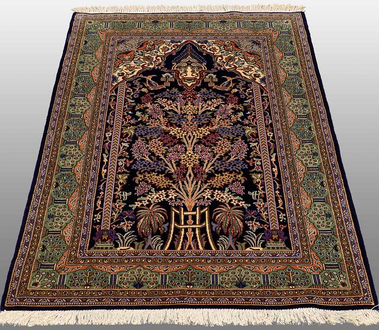 A RUG, Qum, around 160 x 110 cm.