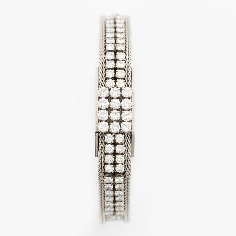 Aftonklocka/smyckeur, Blancpain,  18K vitguld med briljantslipade diamanter.