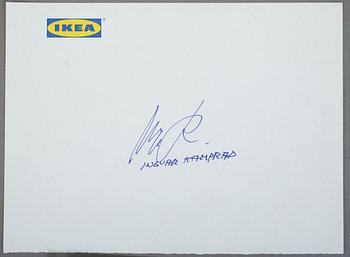 BILL GATES SAMT INGVAR KAMPRAD, bla egenhändigt signerat foto.