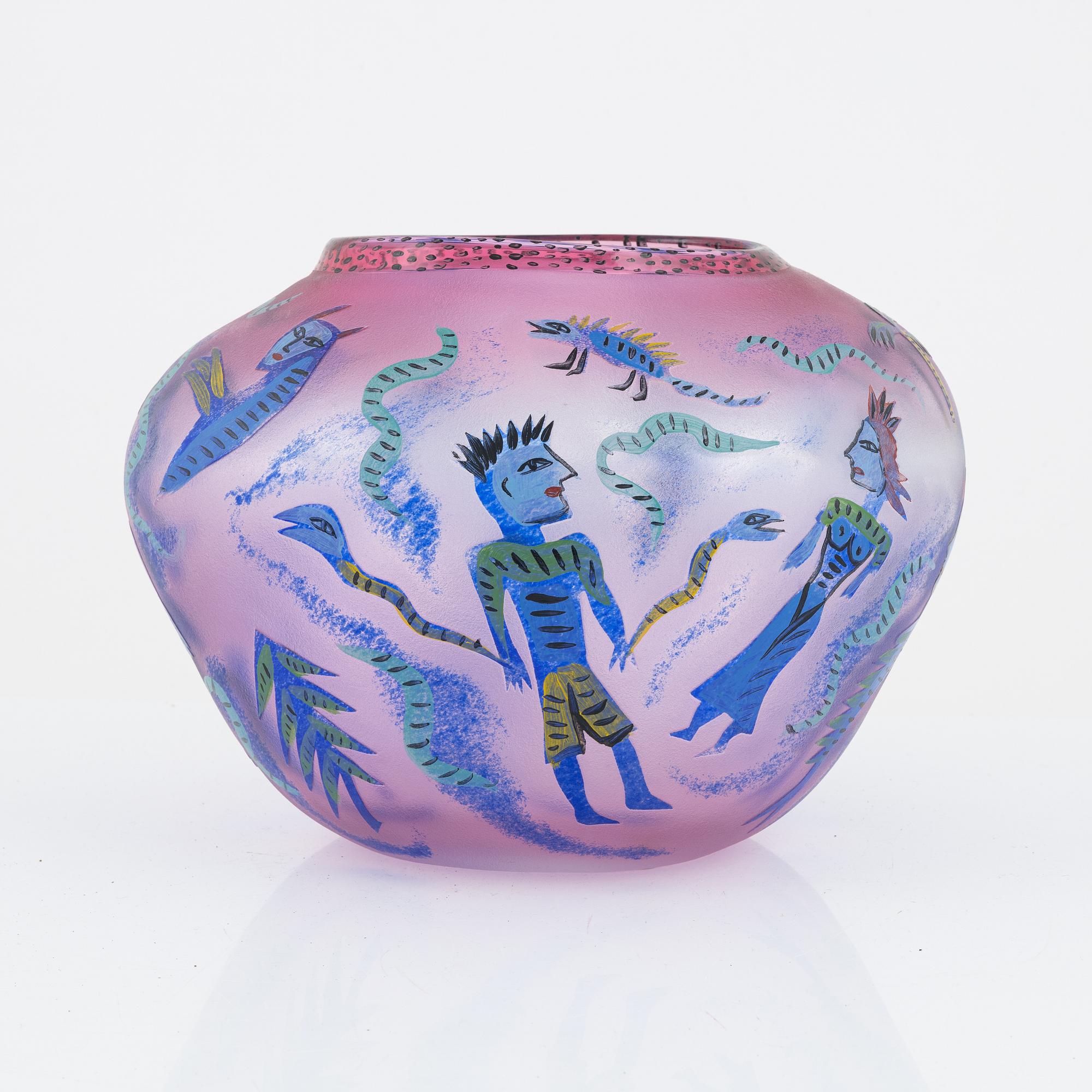 Ulrica Hydman-Vallien, vas, unik, Kosta Boda.