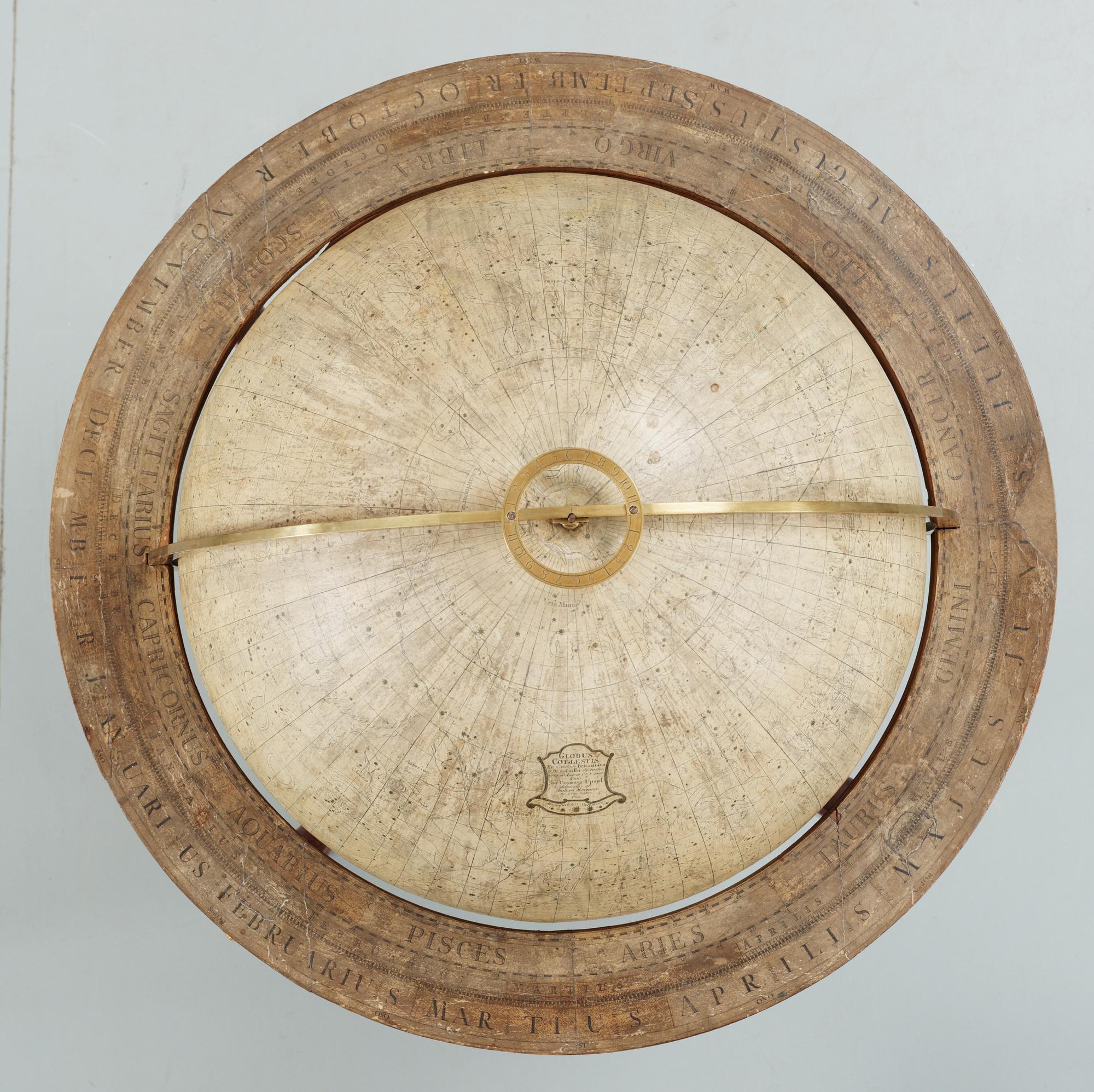 JORDGLOB GLOBUS TERRAQUEUS OCH HIMMELSGLOB GLOBUS COELESTIS, av Anders Åkerman 1766 och Fredrik Akrel 1791.