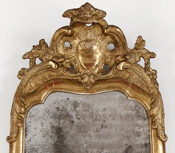 A Swedish Rococo 18th century mirror.