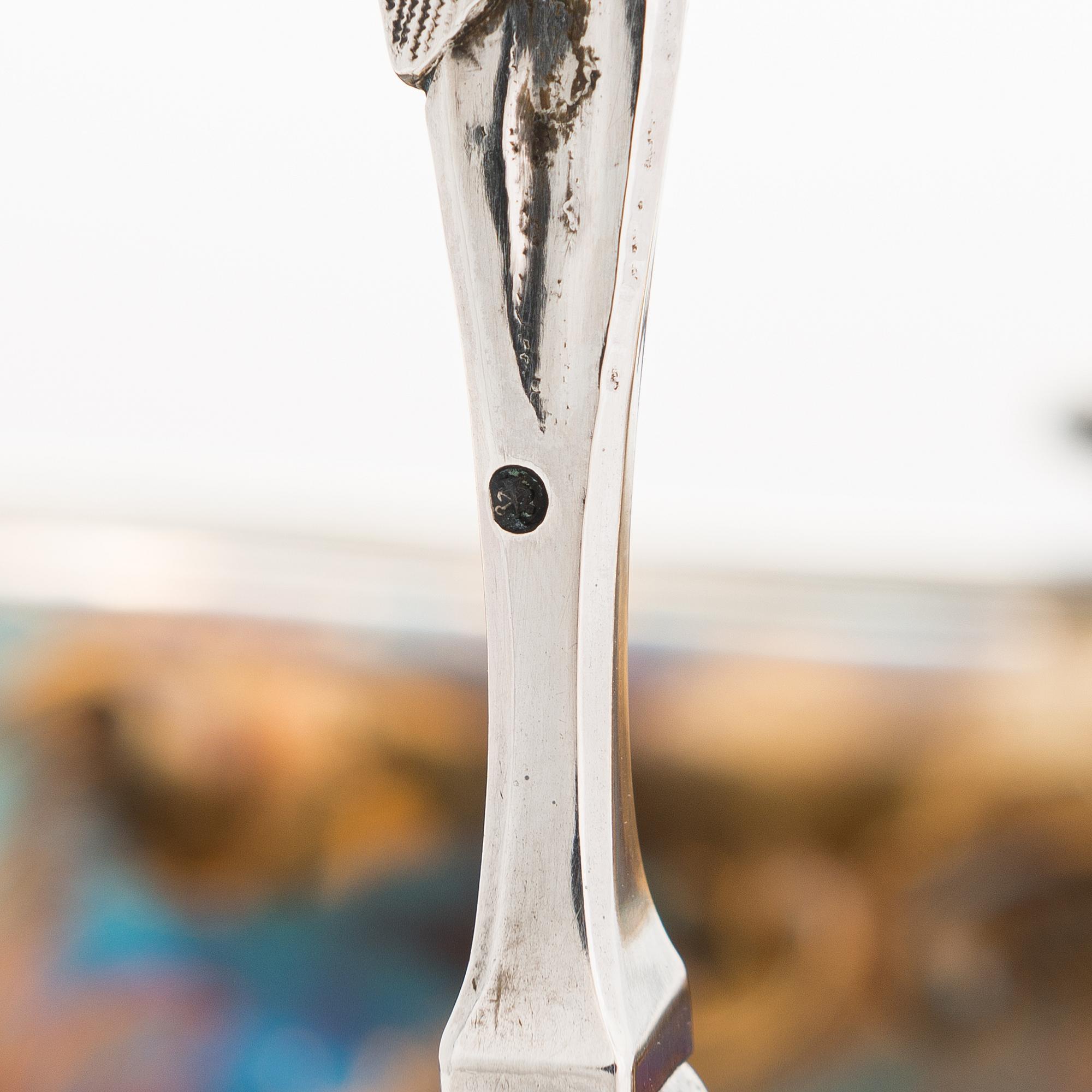 Carl Johan Tegelsten, Leipäkori, hopeaa ja kullattua hopeaa, Pietari, Venäjä 1845.