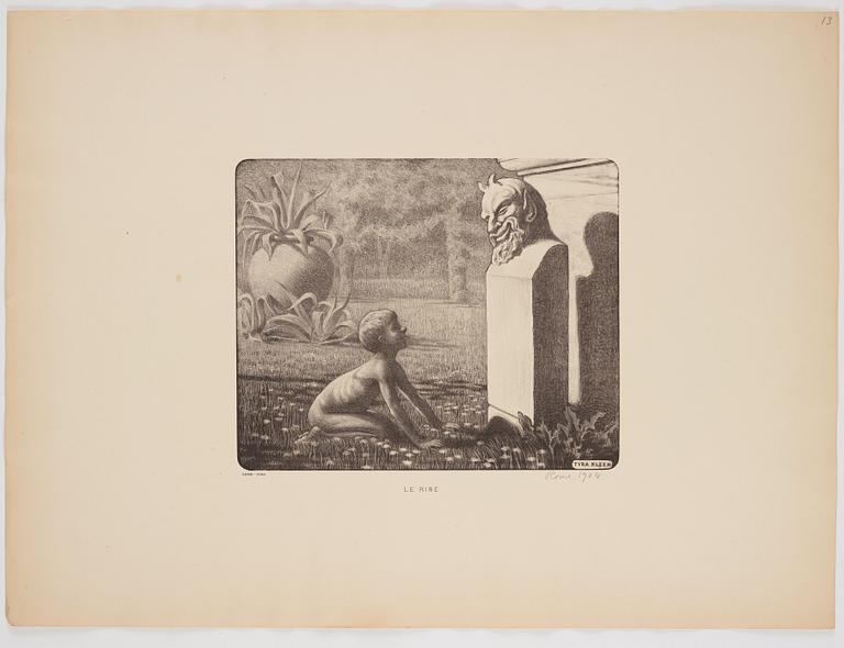 Tyra Kleen, mapp med sju litografier.