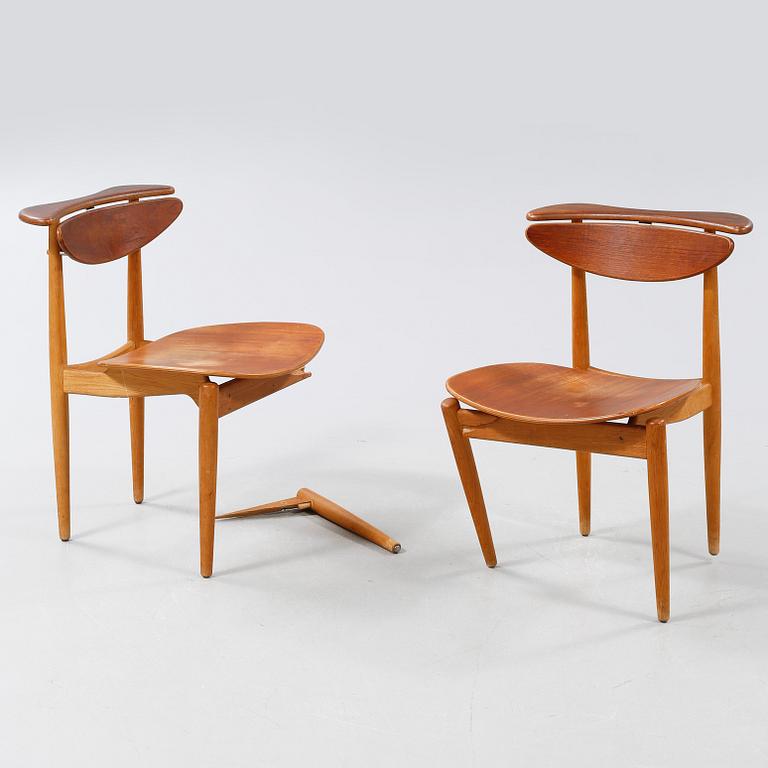 Two chairs designed by Finn Juhl in 1953, made by Bovirke.