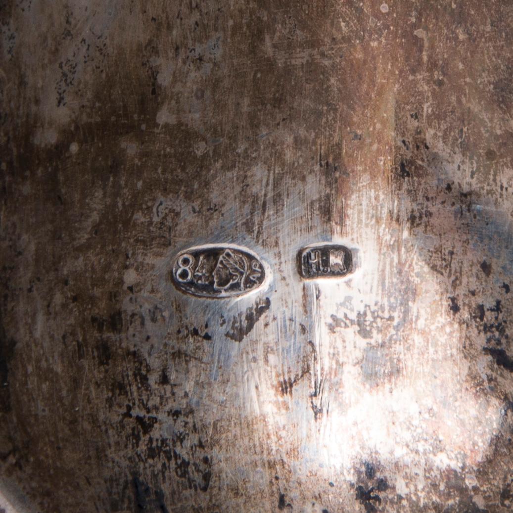 SERVERINGSSKÅL, silver, Ryssland, St.Petersburg ca 1900, Morosov, vikt 1276 g.