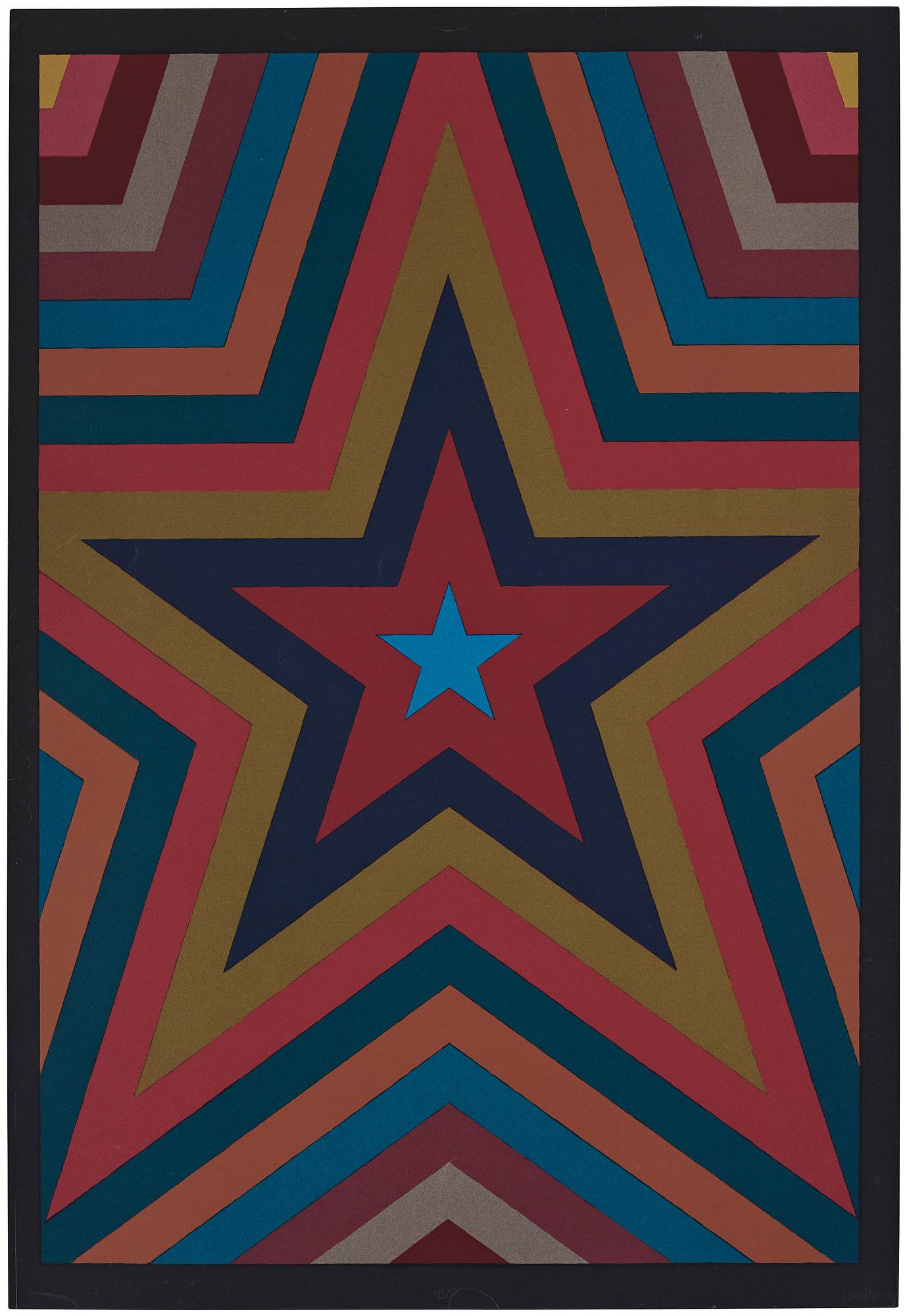 Sol LeWitt, "Five Pointed Star with Color Bands".