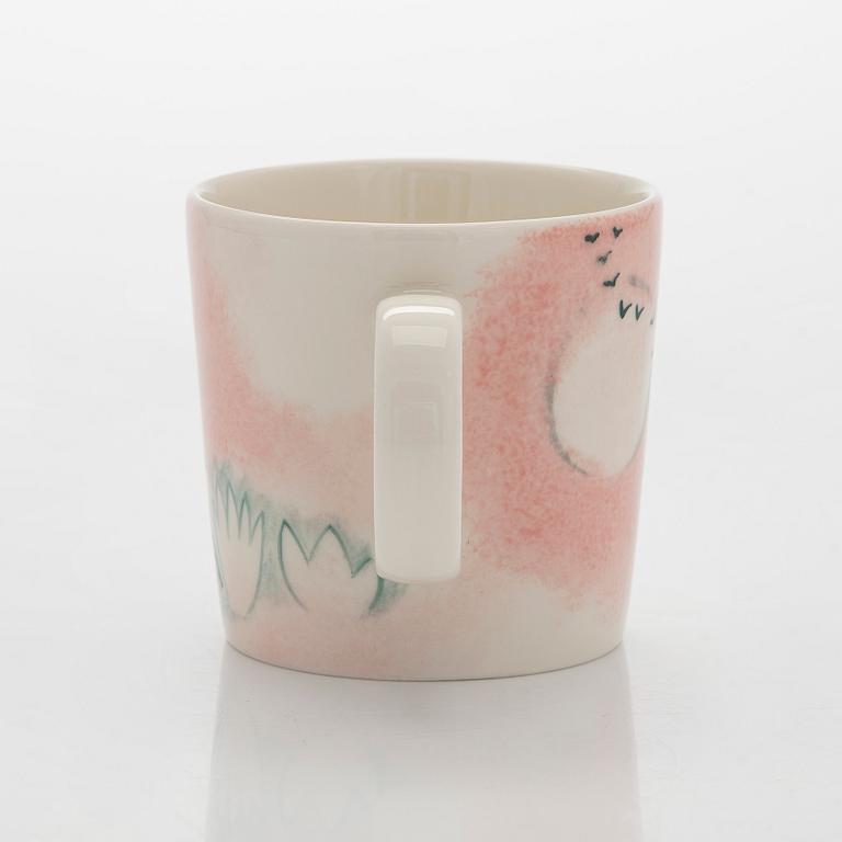 A porcelain Moomin 80 anniversary mug, 'Home', Moomin Characters, Arabia 2025, numbered 80.