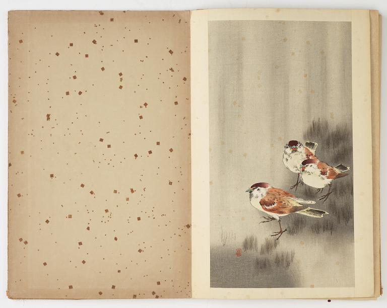 Wood cut in color, with different motifs. A folder of 9 pieces.