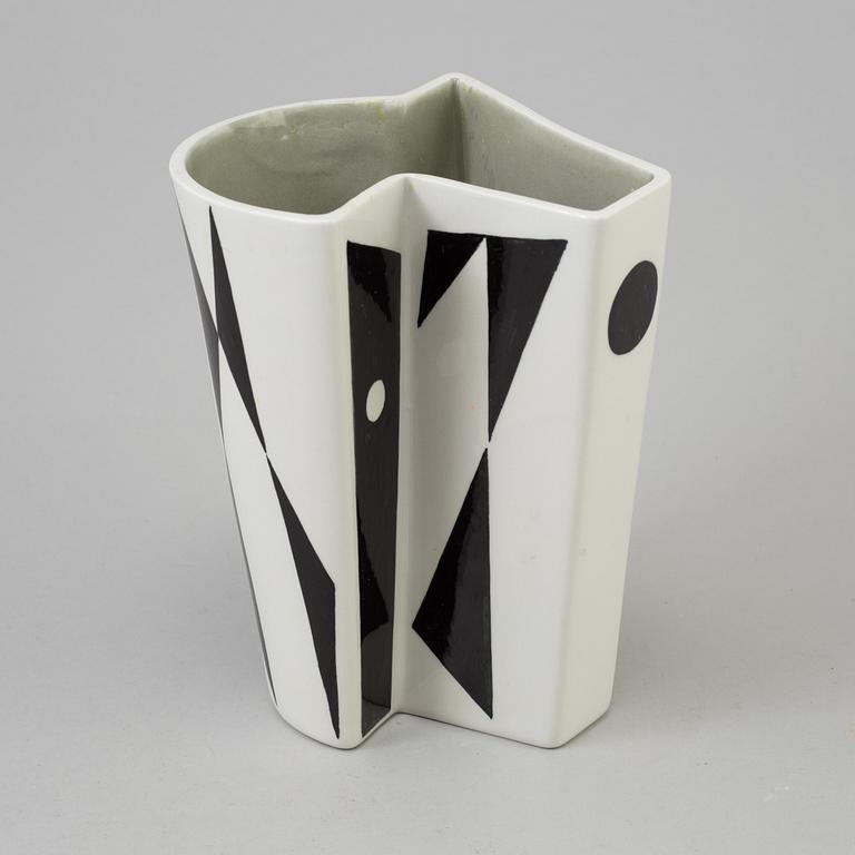 A porcelain vase  'Konstrakta SNT' by Carl-Harry Stålhane  for Rörstrand, designed in 1953.