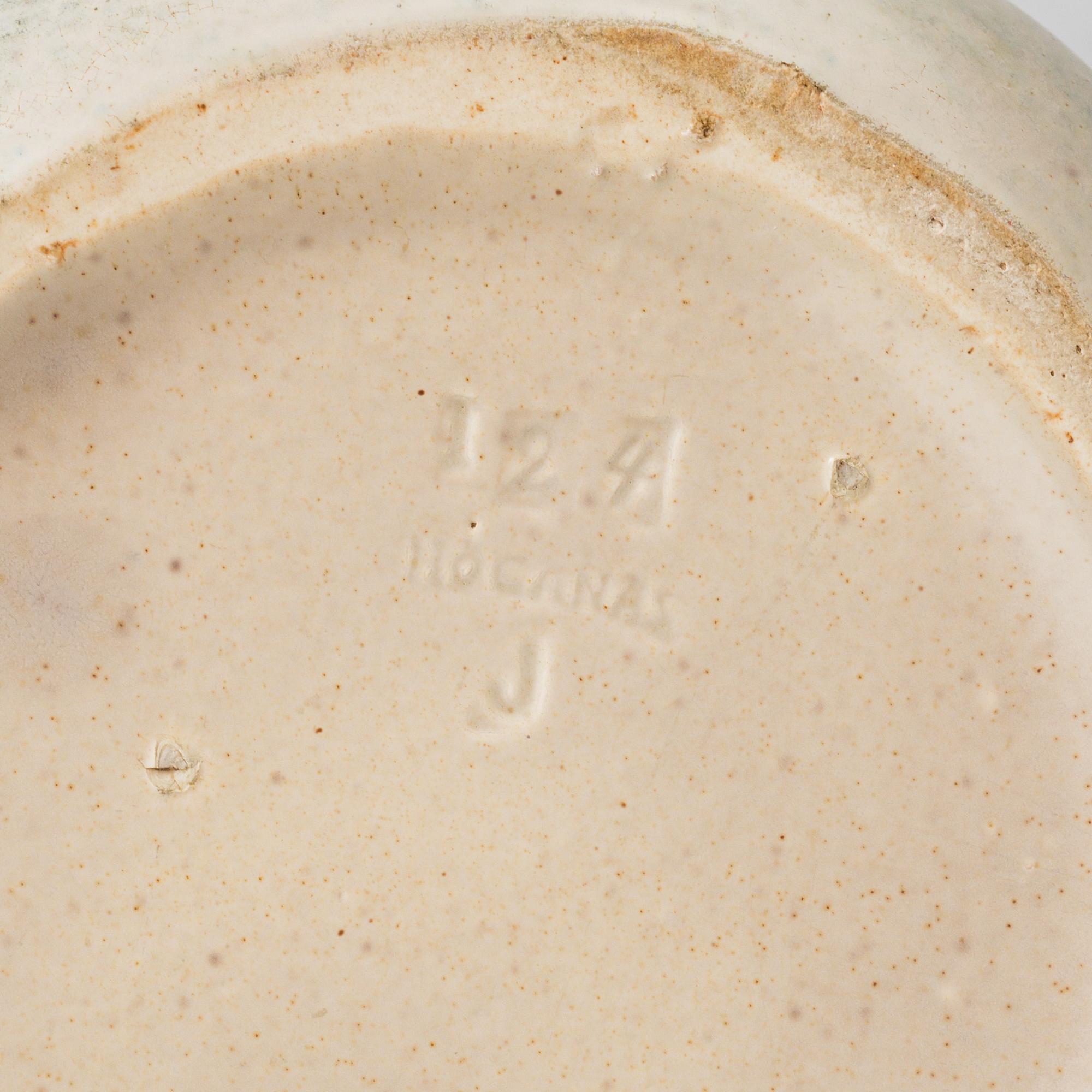 A Höganäs glazed ceramic vase, Jugend, beginning of 20th century.