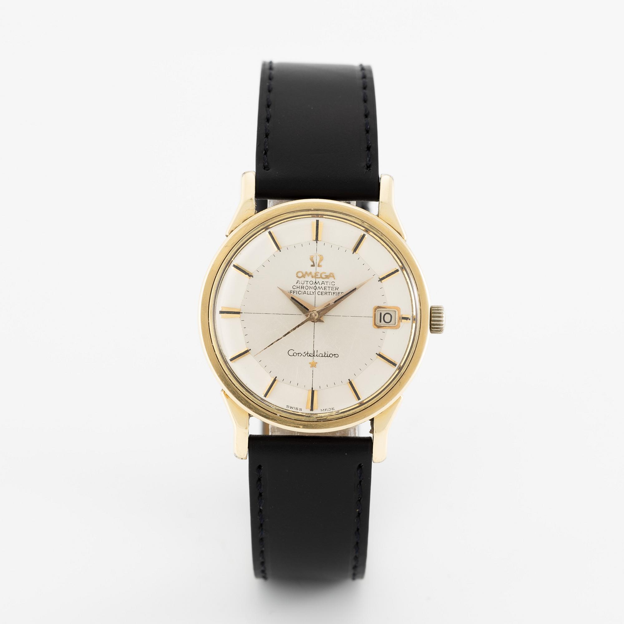 Omega, Constellation, "Pie-Pan", wristwatch, 34 mm.