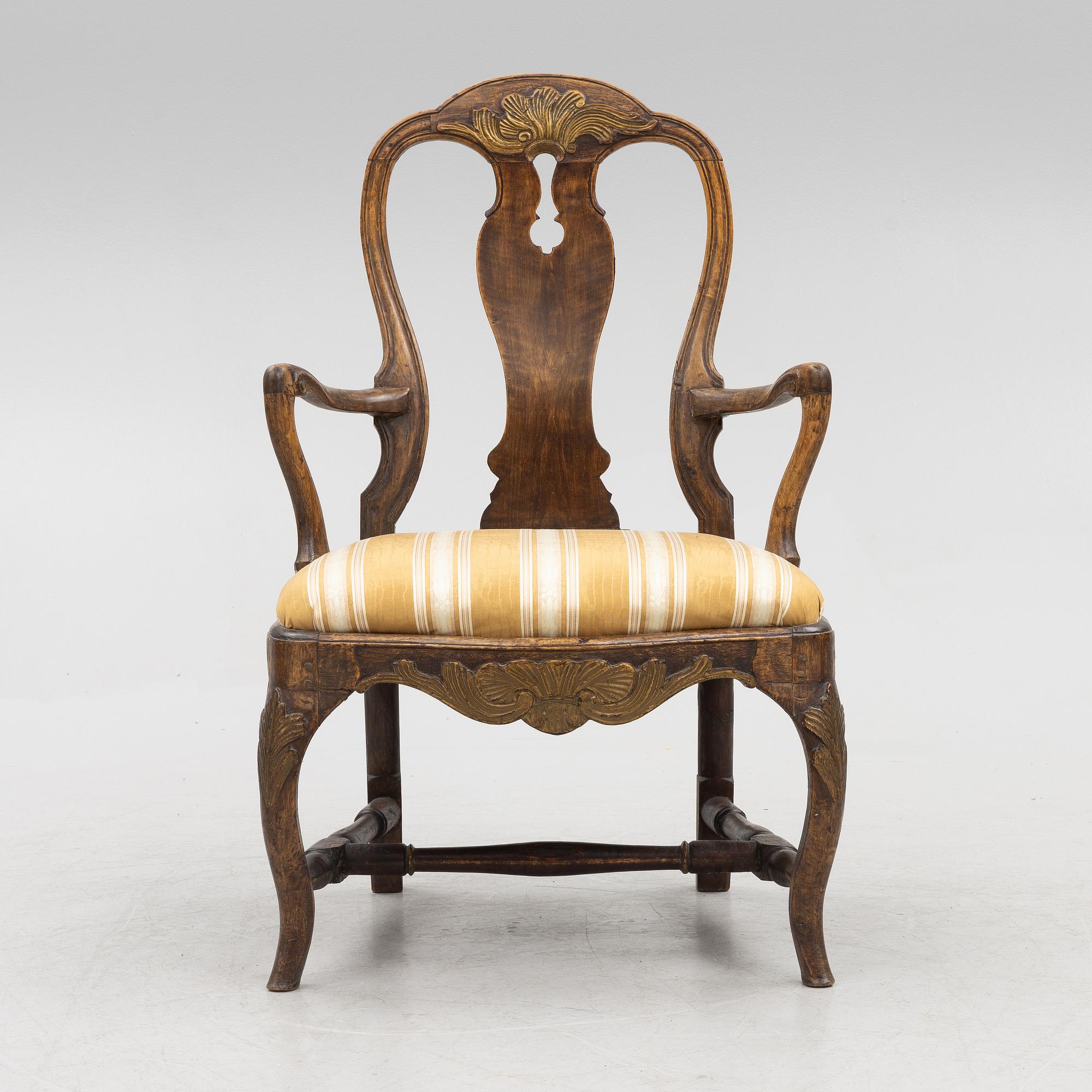 Armchair, Rococo 18th century.