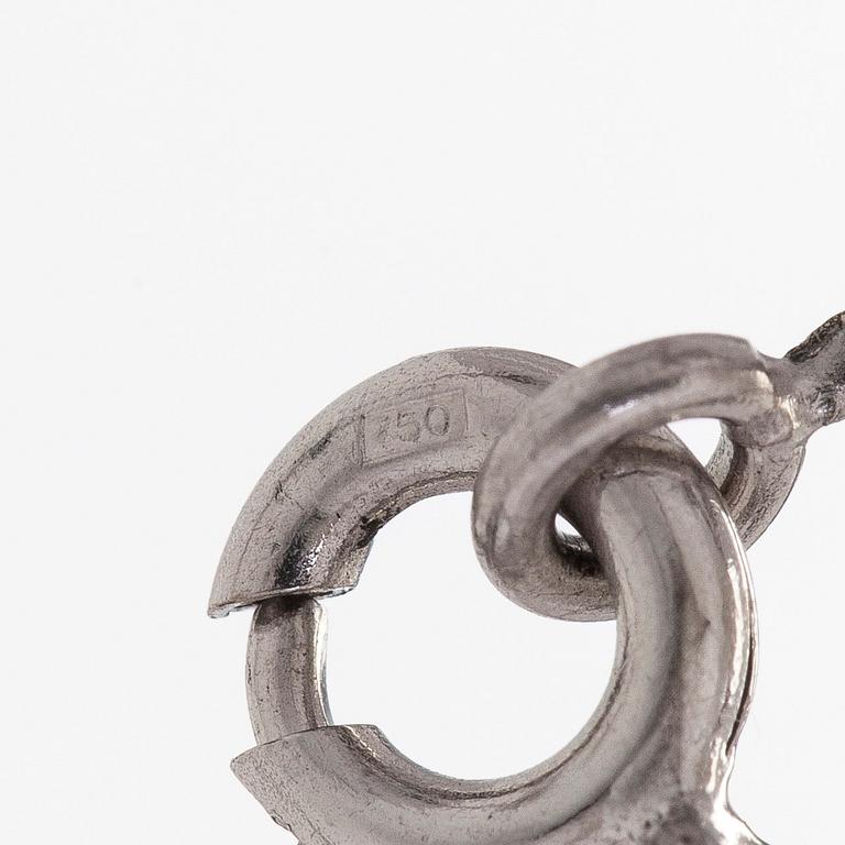 Collier, 18K vitguld med briljantslipade diamanter. A Tillander 1973.